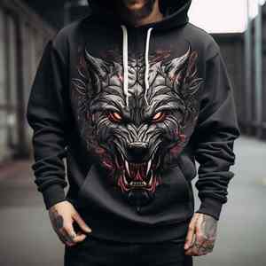 2025 à la mode rétro mode Anti-boulochage pull haut pour hommes femmes Harajuku Vintage haute rue 3D impression sweats à capuche respirant - Product Image 6