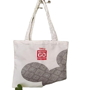 Wholesale Custom Stylish Yellow Cotton Canvas <b>Shopping</b> <b>Tote</b> <b>Bags</b> Personalized Letter Pattern Wholesale Customizable - Product Image 4