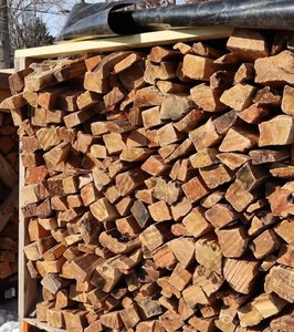 Firewood <b>Rack</b> With Stacked <b>Logs</b> Outdoor Storage Metal Frame For Woodpile Organization. - Product Image 5