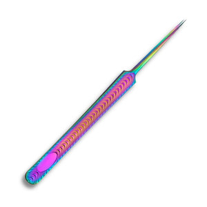 Pince à cils de haute qualité gros Logo personnalisé pince à épiler à pointe pointue outils de beauté Extensions de cils pince à épiler incurvée - Product Image 1