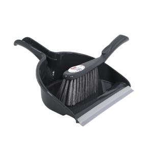 Mini ensemble deux pièces : pelle à poussière en plastique et balayette souple pour le nettoyage des claviers de bureau à domicile - Product Image 1