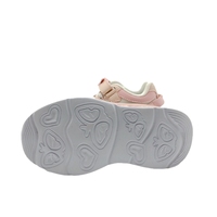 Nouvelles baskets roses à LED pour filles, semelle intermédiaire en EVA, doublure en mesh, vente en gros, usine OEM, chaussures personnalisées pour enfants avec motif cœur