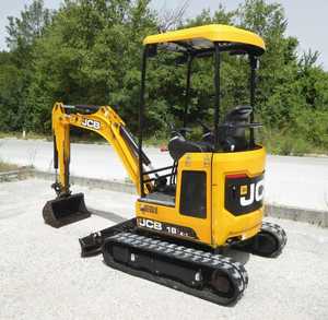 Mini-excavatrice compacte sur chenilles TOP POWER JCB 18Z-1 T3 à oscillation zéro avec hydraulique auxiliaire - Product Image 4
