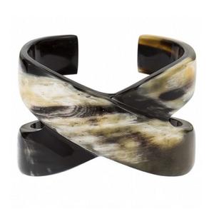 Brazalete de Ágata Negra con Cuerno Personalizado para Niñas y Mujeres, Accesorio de Estilo Animal de Cuerno Natural en Venta, Estilo de Lujo - Product Image 4