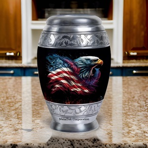 Urnes de crémation pour adultes à imprimé aigle patriotique pour souvenir cendres commémoratives urnes funéraires en gros bocaux décoratifs conceptions personnalisées - Product Image 3