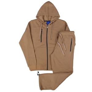 Ensemble de jogging réversible 2 pièces en polaire technique coupe-vent pour homme avec veste et pantalon de survêtement à cordon de serrage - Product Image 2