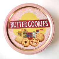 Biscuits et gâteaux halal certifiés BRC en gros, saveur beurre, formes variées (cœur, rond), pour le thé de l'après-midi