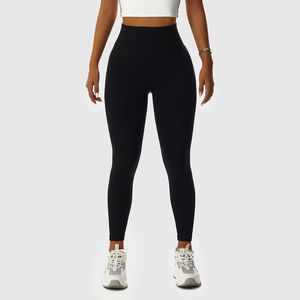 Lupin Felt, pantalones de Yoga deportivos sin costuras con etiqueta personalizada para mujer, cintura alta, Control de barriga, mallas de entrenamiento físico, levantamiento de glúteos, Verano - Product Image 5