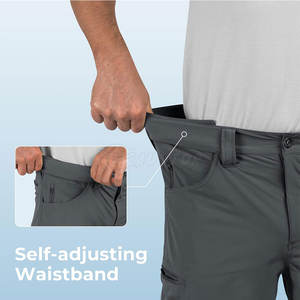 Oem Service Short de pêche d'été pour homme en nylon respirant avec planche solide à la taille élastique - Product Image 4