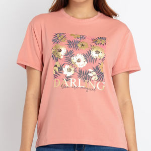 เสื้อยืดผู้หญิงผ้าเนื้อนุ่มสบาย ดีไซน์โดดเด่น สีพื้น รับสกรีนลายตามสั่ง ทรงหลวมไหล่ตก - Product Image 5