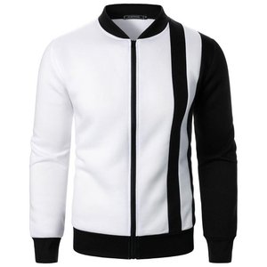 Men's Fashion Varsity <b>Jacket</b> Causal Slim Fit Cotton Letterman <b>Baseball</b> <b>Bomber</b> <b>Jackets</b> - Product Image 2