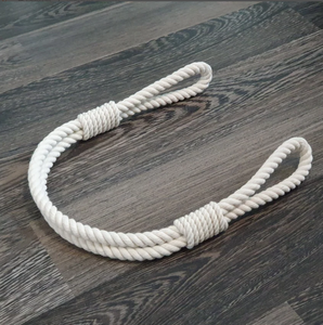 <b>Curtain</b> Tie-back - Holdback <b>Curtain</b> TieBack - <b>Nautical</b> Decor - White Cotton Rope - Product Image 1