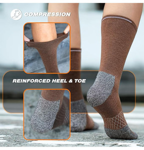 Chaussettes de sport pour hommes de haute qualité, noir, blanc, gris, respirantes, motif de dessin animé à la cheville, hiver, confortables, séchage rapide, écologiques - Product Image 4