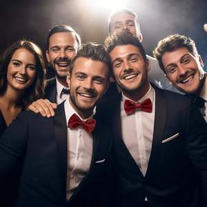 Wholesale Formal Solid Color <b>Tuxedo</b> <b>Bow</b> Two Layer Classic Pre-tied <b>Bow</b> <b>Tie</b> Woven Paisley Floral Butterfly Maroon Blank Bowtie - Product Image 5