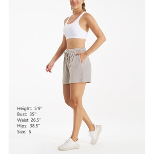 Nouveau printemps taille haute lâche sport femmes shorts avec poches décontracté Shorts de course vêtements pour femmes Shorts de sport pour décontracté - Product Image 6