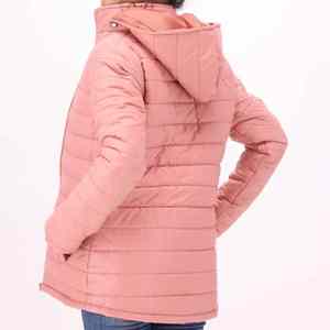 High Quality Wholesale Custom Print Your Logo Puffer <b>Jacket</b> Nylon Breathable Quilted Hooded Winter <b>Jacket</b> Women Puffer <b>Jacket</b> - Product Image 2