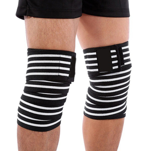 2024 High Quality Breathable <b>Neoprene</b> <b>Knee</b> Wraps Elastic Gym <b>Support</b> for Fitness & Weightlifting Heavy Duty OEM Service - Product Image 5