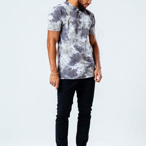 เสื้อยืดผู้ชายทรงปกติ สไตล์ล่าสุด ผ้าถักแห้งเร็ว ล้างสีแบบแอซิด คอกลม แขนสั้น พิมพ์ลายเรียบ คุณสมบัติพิเศษ น้ำหนักเบา - Product Image 2