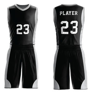 Uniformes de basketball réversibles entièrement sublimés en gros, 100% polyester, maillots et shorts personnalisés, vêtements de sport unisexes à séchage rapide - Product Image 1