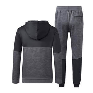 Vêtements de sport OEM ODM de haute qualité, en polaire écologique, ensemble de survêtement pour hommes, logo personnalisé, salle de sport, course à pied, activités de plein air - Product Image 2