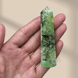 หอคริสตัล prehnite หินธรรมชาติเคลือบเงาหินโอเบลิสก์จุดจักระหินอาเกตควอตซ์อัญมณีความรักสำหรับการรักษาของตกแต่ง - Product Image 5