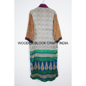 เสื้อคลุมกิโมโนผ้าซาตินระบายอากาศงานปาร์ตี้งานเย็บปักลายดอกไม้สไตล์โบฮีเมียนชุดใส่นอนที่สวยงามสำหรับใส่ในฤดูร้อน - Product Image 5