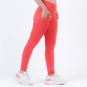 2025 vente en gros femmes solide taille haute écologique séchage rapide jambières d'entraînement doux grande taille - Product Image 2