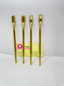 เครื่องมือทำเล็บทองคำพลาสม่าหนังกำพร้าช้อนสแตนเลสรูปเครื่องกำจัดผิวที่ตายแล้วเครื่องมือทำเล็บ - Product Image 4