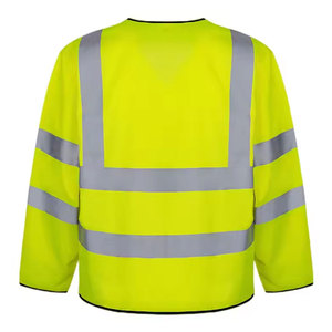 Gilet de travail d'hiver à logo personnalisable pour hommes avec manches complètes et capuche Long manteau réfléchissant-Vente en gros - Product Image 2