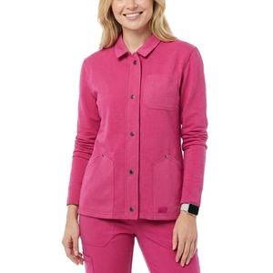 Blouse médicale à boutons-pression, veste de réchauffement, uniforme d'infirmière personnalisé, vêtement d'hôpital à manches longues, blouses de travail – Fournisseur d'usine - Product Image 1