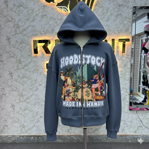 Haut fabricant client le plus demandé sweat à capuche zippé Puff imprimé fabriqué en usine prix bas sweats à capuche hommes sweats à capuche pour hommes - Product Image 5