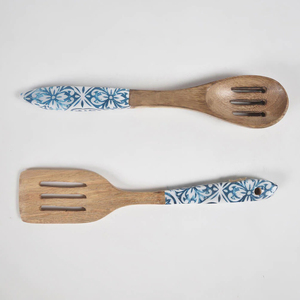 Nouveau bois de manguier cuisine et table cuillère de service couleur marron dernière conception cuillère à salade pour mariage et ustensile de cuisine fait à la main - Product Image 4