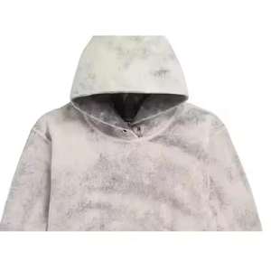 Ensemble de survêtement pour homme personnalisé, ensemble de sweat-shirt à capuche et de pantalon de survêtement en coton, sweat-shirt surdimensionné, sweat-shirt pour homme délavé - Product Image 2