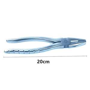 Orthopedic Flat <b>Nose</b> Pliers Serrated Jaws 20.5cm & Bone Forceps <b>Pin</b> Kirschner Wire Cutter Veterinary By SurgiRight Instruments - Product Image 2