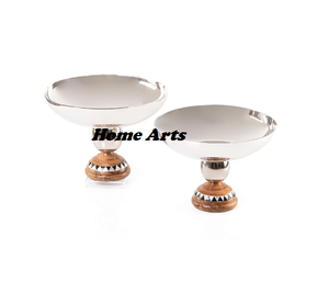 Handmade <b>Stainless</b> <b>Steel</b> Chocolate <b>Bowl</b> With Stand Premium Quality round Shape Dessert <b>Bowl</b> With Stand In Bulk - Product Image 5