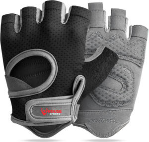 Gants de sport personnalisés en gros pour hommes et femmes, demi-doigts, respirants, antidérapants, pour la musculation, OEM - Product Image 1