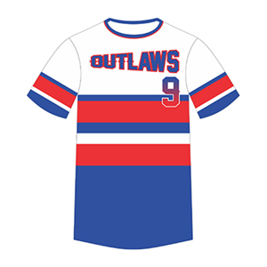 เสื้อเจอร์ซีย์เล่นเบสบอลคอกลมระบายอากาศผ้าโพลีเอสเตอร์ตาข่ายผ้าทอลายทแยงสำหรับ100% ชุดกีฬาตามสั่ง - Product Image 2