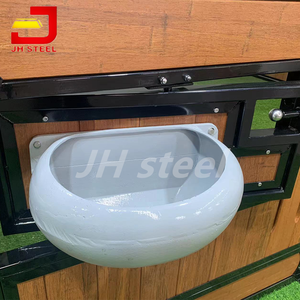 비용 효율적인 맞춤형 말 장비 가축 농장 프레임 대나무 패널 말 마구간 - Product Image 4