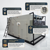 Déshydrateur industriel automatique de fruits et légumes à haut rendement, avec moteur 9 kW, grande capacité, haute qualité, vente chaude