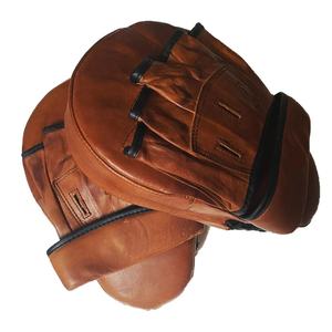 Coussinets de boxe en cuir véritable sur mesure en gros MMA Kick Boxing Training Punch Mitts Prix raisonnable Confortable - Product Image 2