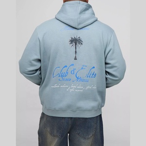 Nuevo diseño 100% algodón en blanco sudaderas con capucha de gran tamaño para hombres peso pesado gota hombro francés Terry sudaderas con capucha de alta calidad - Product Image 3