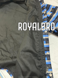 2025 Mới Đến Người Đàn Ông Của Slim Áo Khoác Giản Dị Tùy Chỉnh Sọc In Đa-Túi Nút Đóng Cửa Thời Trang Vải Thiết Kế - Product Image 4