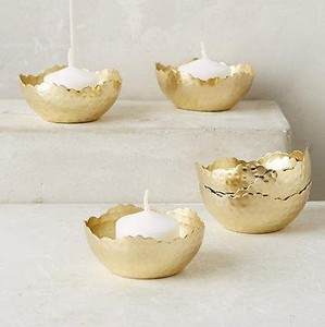 Bol à bougie en métal personnalisé de petite taille, de haute qualité, électro-plaqué, décoration d'intérieur, récipient à bougie pour table - Product Image 6