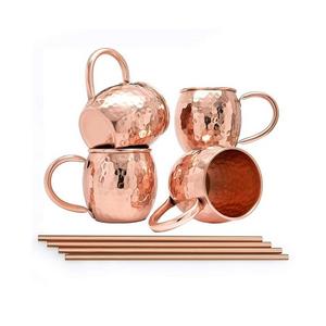 แก้วมักทำจากทองแดงทรงค้อนสำหรับดื่มน้ำผลไม้ขนาดกำหนดได้เองสี่ขนาดสำหรับใช้ในห้องครัวโรงแรมในบ้าน - Product Image 1