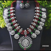 Conjunto de collar indio para mujer, joyería, collar de Metal de latón a la moda, conjunto de piedra Artificial clásica, cadena con acabado de novia colorido