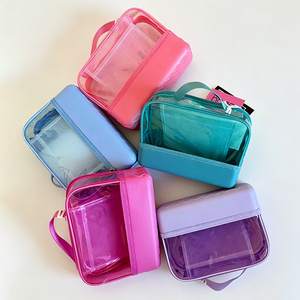 Pochette de rangement transparente personnalisable, sac organisateur léger en EVA, design renforcé et étanche, accessoire de plage - Product Image 3