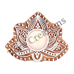 Bougeoir rond élégant en bois pour décoration de Noël et de Pâques Vente chaude pour fonctions de mariage et de décoration intérieure - Product Image 2