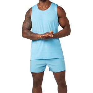 High Stretchy Round Neck Racerback Quick Dry Anti-Shrink Tank Top Gym Fitness Sports Top Breathable New Style <b>Running</b> <b>Singlet</b> - Product Image 5