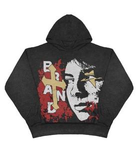 Pantalones de hombre con estampado de soplo pesado de alta calidad, chándales, sudadera de algodón 100%, ropa de calle personalizada, pantalones de chándal - Product Image 2