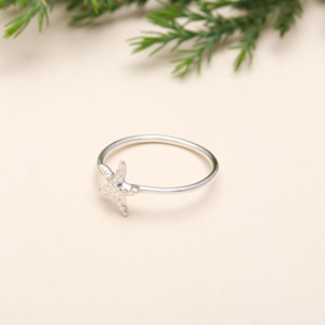 Nouveau Design étoile de mer bague de mode inspiré de l'océan minimaliste 925 bague en argent Sterling été océan Style plage bijoux pour femmes - Product Image 2